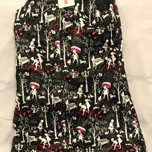 "Walk the Dog" Print Girl's Summer Dress - Picture 2 of 6